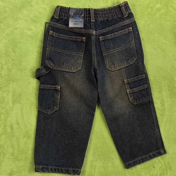 NWT Boys 3T & 4T Jeans Denim Carpenter  Antique Wash by Calvin clothing company - Picture 2 of 4